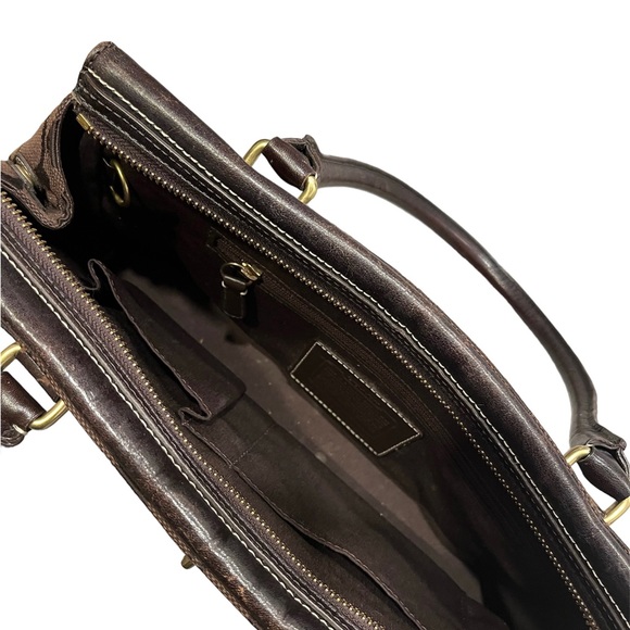 Coach Hampton Carryall Signature Brown Leather Bag - Picture 5 of 5